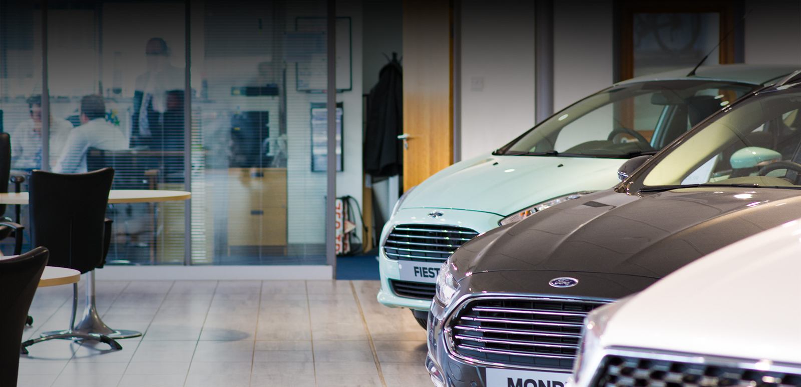 A dealership service desk